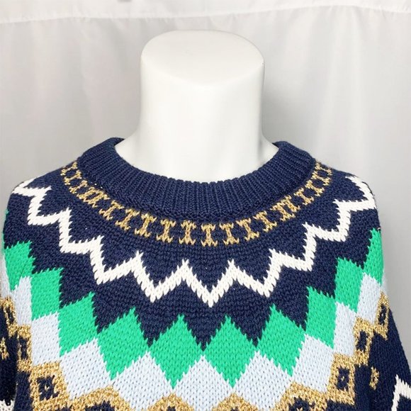 J. CREW Fair Isle Crew Neck Sweater - Picture 6 of 9
